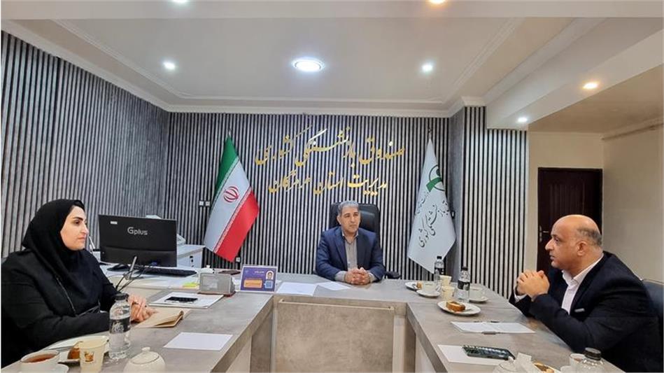 نخستین نشست هم‌افزایی مدیر صندوق بازنشستگی استان هرمزگان با مدیر بیمه دی استان
